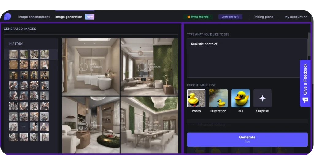 GENERATED IMAGES in LetsEnhance